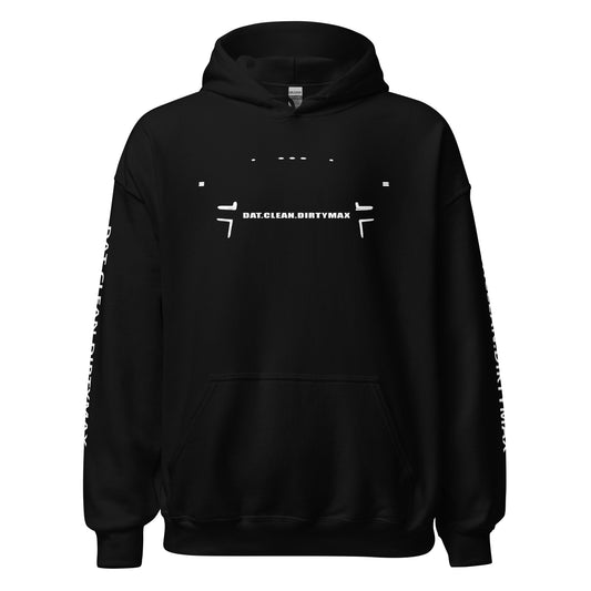 BLACK OUT W/ Sleeve Text & Tail Light's - Men's Hoodie