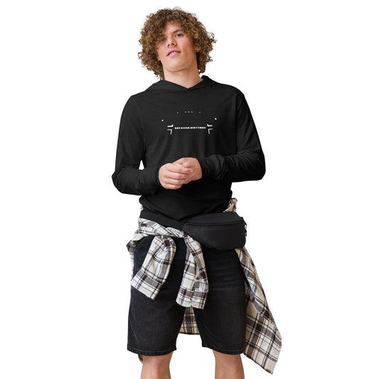 BLACK OUT W/ Tail Light's - Men's Hooded long-sleeve tee